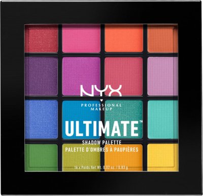 NYX Professional Makeup Ultimate Shadow Paletka 16 očních stínů - Brights 13,28g