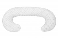 Scamp univerzální kojící polštář ve tvaru C Little Heart White Grey