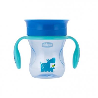 Chicco Hrneček Perfect 360 s držadly 12m+ modrý 200 ml