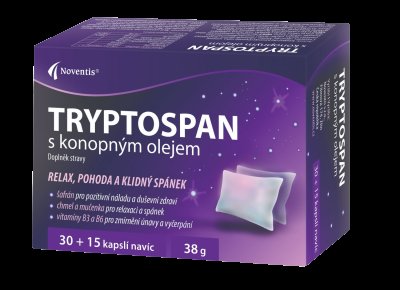 Noventis Tryptospan s konopným olejem 45 kapslí Noventis Tryptospan s konopným olejem 45 kapslí