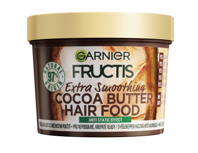 Garnier Fructis Hair Food Cocoa Butter 3v1 maska pro nepoddajné, krepaté vlasy 390 ml