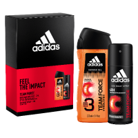Adidas Dárková sada Team Force - Deodorant 150 ml + Sprchový gel 3in1 250 ml