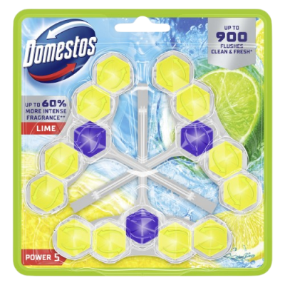 DOMESTOS Power 5 Lime WC blok 3 x 50 g