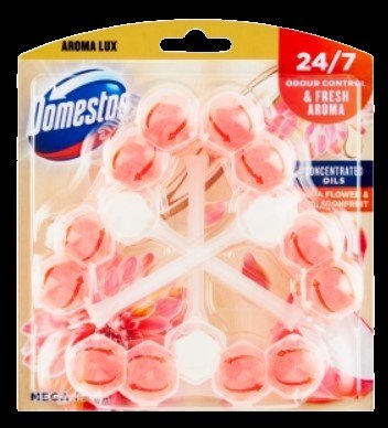 DOMESTOS Aroma Lux Dahlia Flower & Dragonfruit WC blok 3 x 50 g
