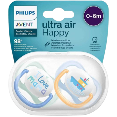 Philips Avent Ultra air Text pro kluky 0-6m 2 ks