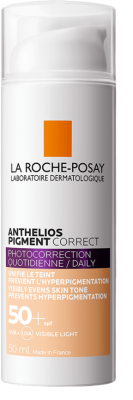 La Roche-Posay Anthelios Pigment Correct Fotokorekční denní tónovaný krém s velmi vysokým SPF faktorem v light verzi 50 ml