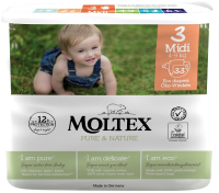 MOLTEX Plenky Midi 4-9 kg ekonomické balení 132 ks