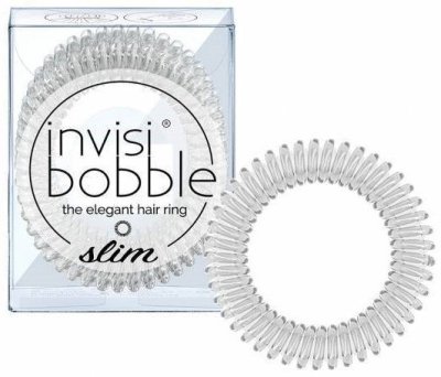 invisibobble Slim gumičky do vlasů 3 ks Crystal Clear 3 ks