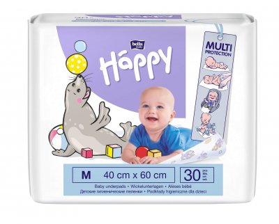 Bella II. jakost HAPPY dětské hygienické podložky 40x60 cm á 30 ks 30 ks