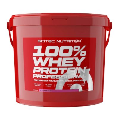 SciTec Nutrition 100% Whey Protein Professional jahoda 5000 g