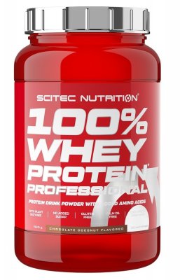 SciTec Nutrition 100% Whey Protein Professional čokoláda/kokos 920 g