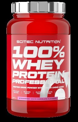 SciTec Nutrition 100% Whey Protein Professional jahoda/bílá čokoláda 920 g SciTec Nutrition 100% Whey Protein Professional jahoda/bílá čokoláda 920 g
