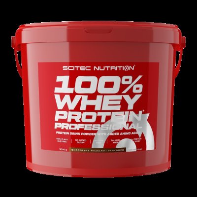SciTec Nutrition 100% Whey Protein Professional čokoláda/lískový oříšek 5000 g SciTec Nutrition 100% Whey Protein Professional čokoláda/lískový oříšek 5000 g