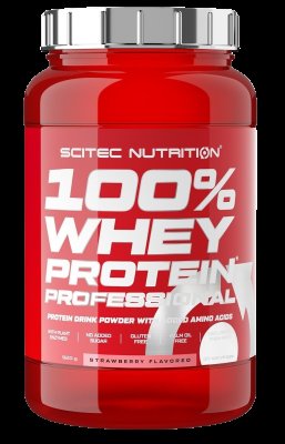 SciTec Nutrition 100% Whey Protein Professional jahoda 920 g