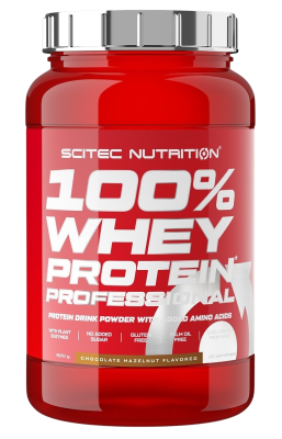 SciTec Nutrition 100% Whey Protein Professional čokoláda/lískový oříšek 920 g
