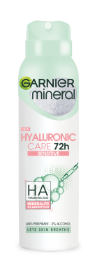 Garnier Mineral Hyaluronic Ultra Care deodorant ve spreji 150 ml