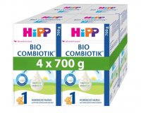 HIPP 1 BIO Combiotik  Počáteční mléčná kojenecká výživa 4 x 700 g