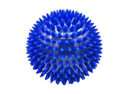 Rehabiq Masážní míček ježek modrý 10 cm