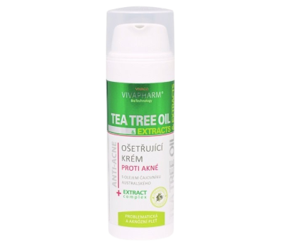 Vivaco Pleťový ošetřující krém s Tea Tree Oil 50 ml