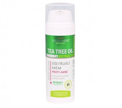 Vivaco Pleťový ošetřující krém s Tea Tree Oil 50 ml