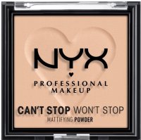 NYX Professional Makeup Can't Stop Won't Stop Mattifying Powder Kompaktní pudr - 03 Light Medium 6 g