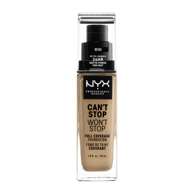 NYX Professional Makeup Can't Stop Won't Stop 24 hour Foundation Vysoce krycí make-up - 11 Beige 30 ml