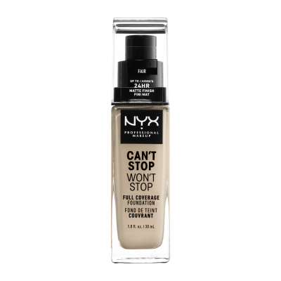 NYX Professional Makeup Can't Stop Won't Stop 24 hour Foundation Vysoce krycí make-up - 1.5 Fair 30 ml