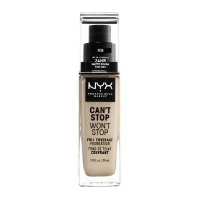 Nyx Professional Makeup Can't Stop Won't Stop 24 hour Foundation Vysoce krycí make-up - 1.5 Fair 30 ml