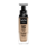 NYX Professional Makeup Can't Stop Won't Stop 24 hour Foundation Vysoce krycí make-up - 07 Natural 30 ml