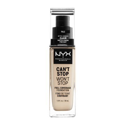 Nyx Professional Makeup Can't Stop Won't Stop 24 hour Foundation Vysoce krycí make-up - 01 Pale 30 ml