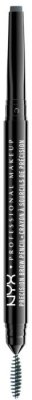 Nyx Professional Makeup Precision Brow Pencil - Oboustranná tužka na obočí - Charcoal 0,13g 0.13 g