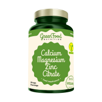 GreenFood Nutrition Calcium Magnesium Zinc Citrate 120 kapslí