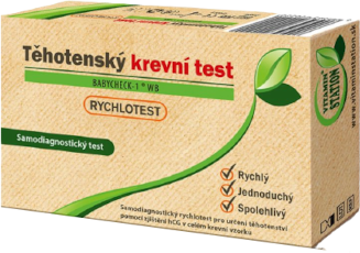 Vitamin Station II. jakost VS Rychlotest Těhotenský krevní test 1 ks