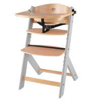 Kinderkraft Židlička jídelní Enock Grey wooden 1 ks