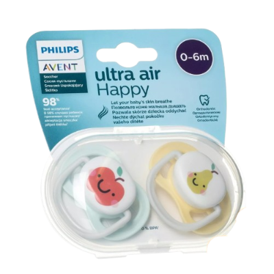 Philips AVENT Šidítko Ultra air neutral 0-6 měsíců 2 ks