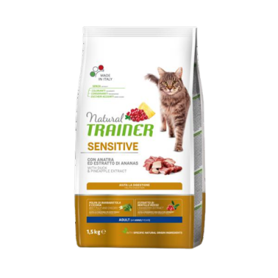 Trainer Natural Cat SENSITIVE kachna 1.5 kg