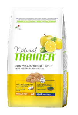 Trainer Natural Small&Toy Ad. kuře a rýže 2 kg