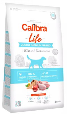 Calibra Granule pro mladé psy středních plemen - kuřecí maso 2,5kg 2.5 kg