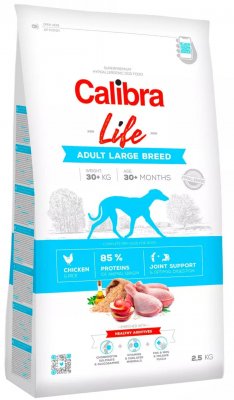 Calibra Granule pro dospělé psy velkých plemen - kuřecí 2,5kg 2.5 kg