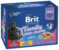 Brit Cat kapsa Family Plate 12 x 100 g
