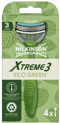 Wilkinson Sword Xtreme3 ECO Green - Jednorázový holicí strojek 4 ks