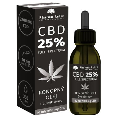 Pharma Activ CBD 25% Konopný olej 2500mg 10 ml