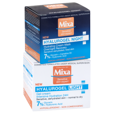 Mixa II. jakost Hyalurogel duopack denní a noční krém 2 x 50 ml