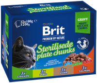 Brit Premium Cat kapsa Sterilised Plate 12 x 100 g Brit Premium Cat kapsa Sterilised Plate 12 x 100 g