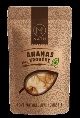 Natu Ananas kroužky ral 100 g