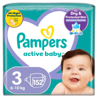 Pampers Active Baby Mega Pack S3 152 ks