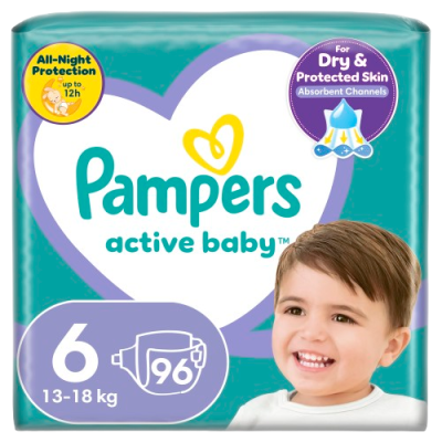 Pampers Active Baby Mega Pack S6 96 ks