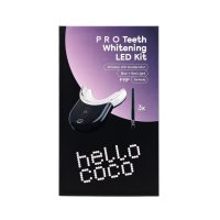 Hello Coco PAP Pro Hello Coco Whitening Pen filled with PAP gel bělicí pero 3 ks + Hello Coco Wireless LED Accelerator with USB Charger bezdrátový LED akcelerátor na bělení 1 ks + Hello Coco Travel Ca