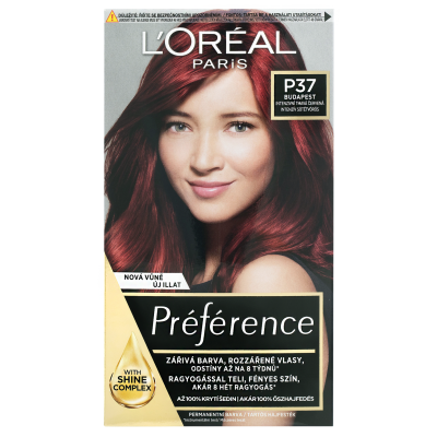 L'Oréal Paris preference P37 Pure plum intenzivní velmi tmavá červená