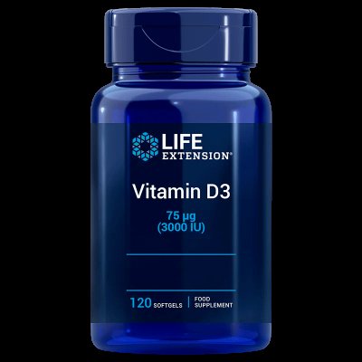 Life Extension Vitamin D3 3000IU 120 ks